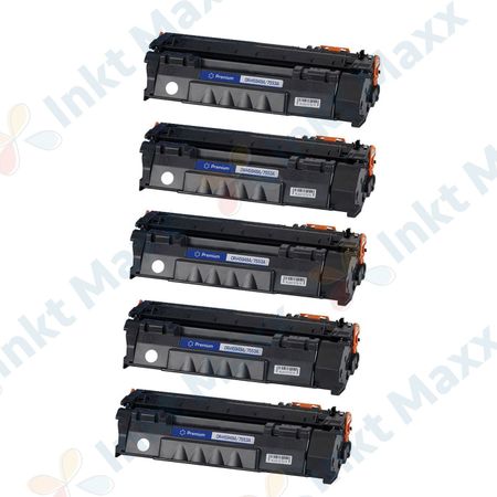 5 stuks Canon 715 toner zwart (Inkt Maxx Huismerk)